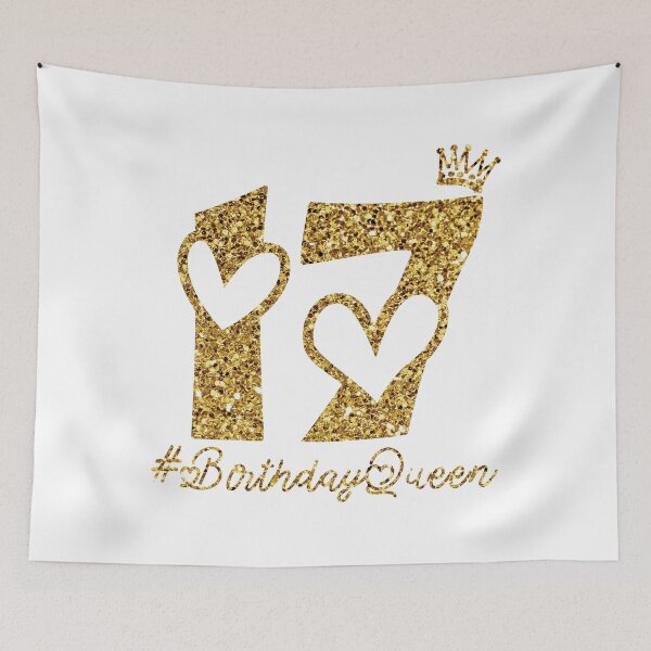 Item preview, 17th Birthday Gift Teen Sweet seventeen 17 gold Colored T-Shirt designed and sold by Mo-Am.