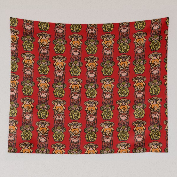 Item preview, three wise monkeys designed and sold by sandpiperstudio.