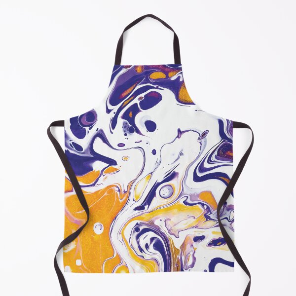 Item preview, Marble Swirls of Purple, Yellow and White Abstract Pattern designed and sold by Alicia Chee.