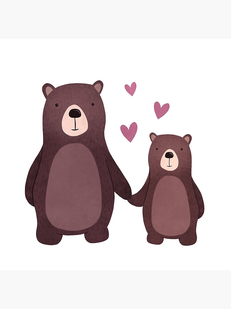 Póster for Sale con la obra «Mamá oso y bebé oso» de Murphy-Moo