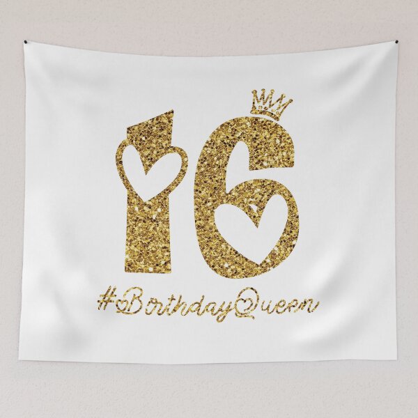 Item preview, 6th Birthday Gift Teen Sweet sixteen 16 gold Colored T-Shirt designed and sold by Mo-Am.