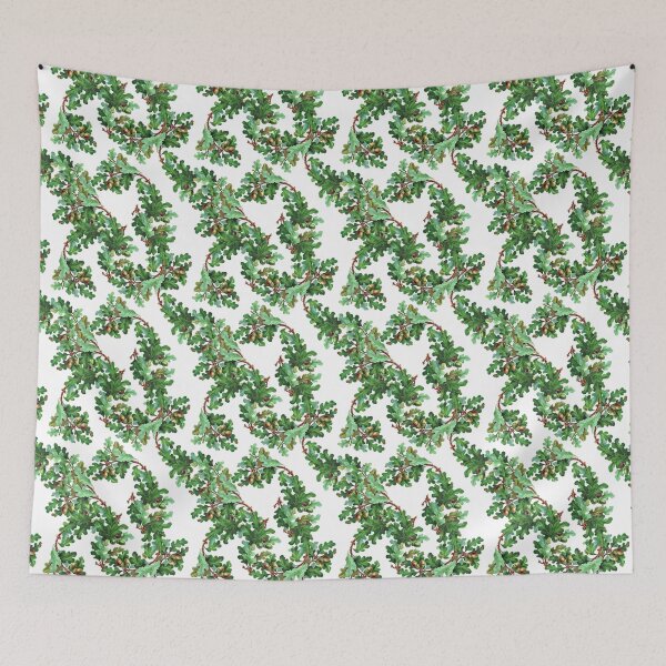 Item preview, Vintage oak leaves print designed and sold by LittleBettyMakes.