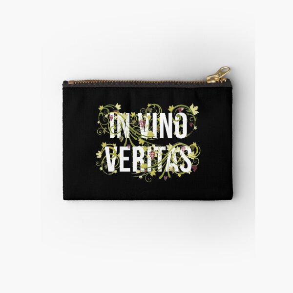 Item preview, Wine Grapevine design with Latin phrase - In Vino Veritas "In wine, there is truth"  Great gift for wine lovers, winery, nice vine leaf and grapes with lettering designed and sold by bitstudio.