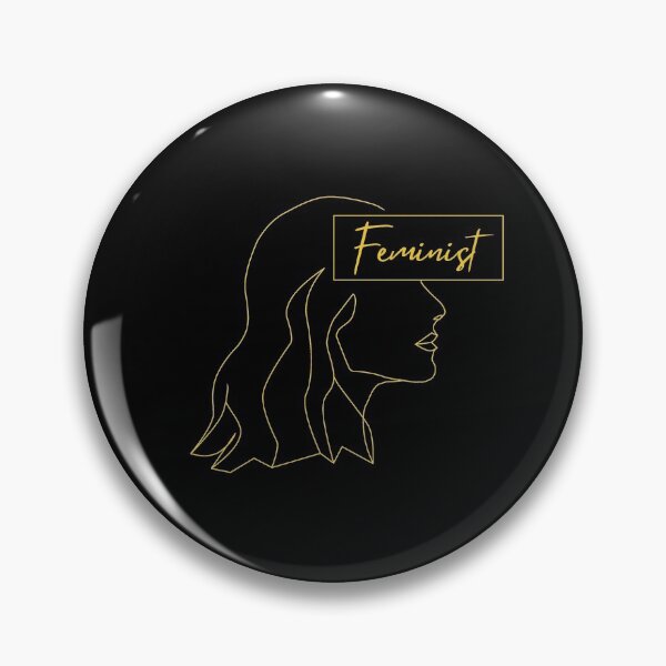 Item preview, Feminist line art in Gold designed and sold by fjakaseason.