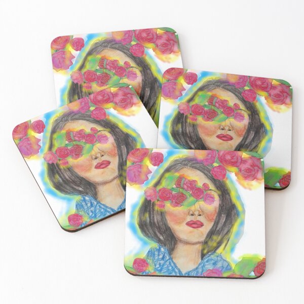 Item preview, SEEING ROSES WATERCOLOUR PORTRAIT designed and sold by IvanaKada.