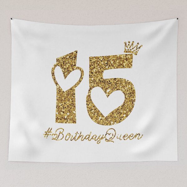 Item preview, 15th Birthday Gift Teen Sweet fifteen 15 gold Colored T-Shirt designed and sold by Mo-Am.