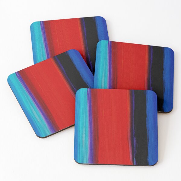Item preview, Calm Skies - Blue and Red Abstract Art - Sharon Cummings designed and sold by Sharon Cummings Art.