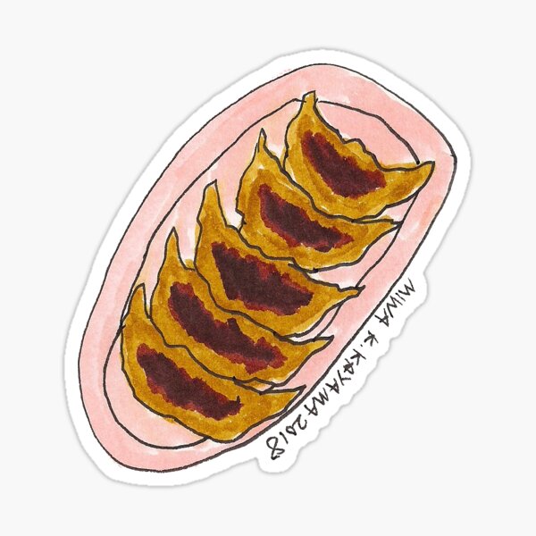 Vista previa del artículo con la obra «Gyoza», diseñado y vendido por wolflenoa.