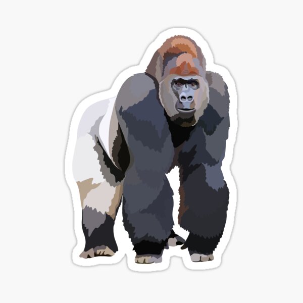 Item preview, G is for Gorilla, Gorilla Illustration – Powerful and Gentle Great Ape Artwork designed and sold by PrettylittlepastelUk.