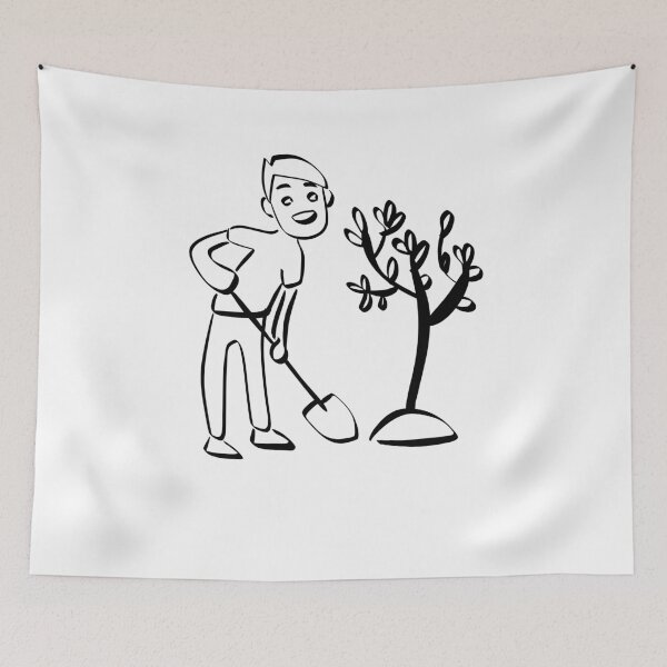 Item preview, GARDENER LINE ART | Plants garden love garden flowers nature designed and sold by yourtravelguide.