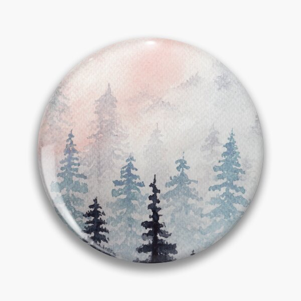Item preview, Watercolour Mountain Forest designed and sold by SandpaperStudio.