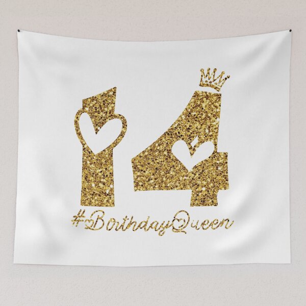 Item preview, 14th Birthday Gift Teen Sweet fourteen 14 gold Colored T-Shirt designed and sold by Mo-Am.