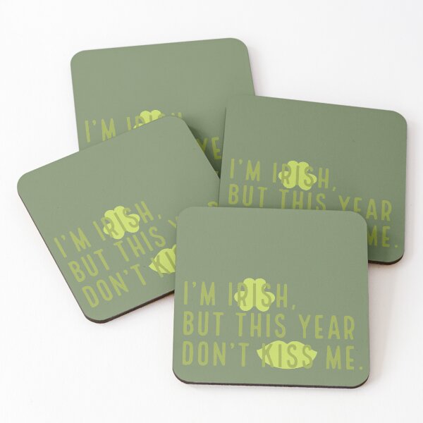 Item preview, Funny St. Patrick’s Day Quarantine Design : I’m Irish, But This Year Don’t Kiss Me - Play On Kiss Me, I’m Irish designed and sold by SteamParliament.
