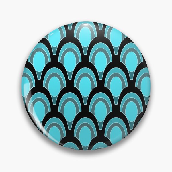 Item preview, classic fish scale pattern - light blue designed and sold by jc007.