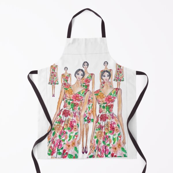 Item preview, FLORAL DRESS FASHION ILLUSTRATION designed and sold by IvanaKada.