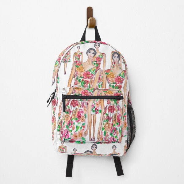 Item preview, FLORAL DRESS FASHION ILLUSTRATION designed and sold by IvanaKada.