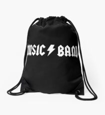 30 rock black Drawstring Bag