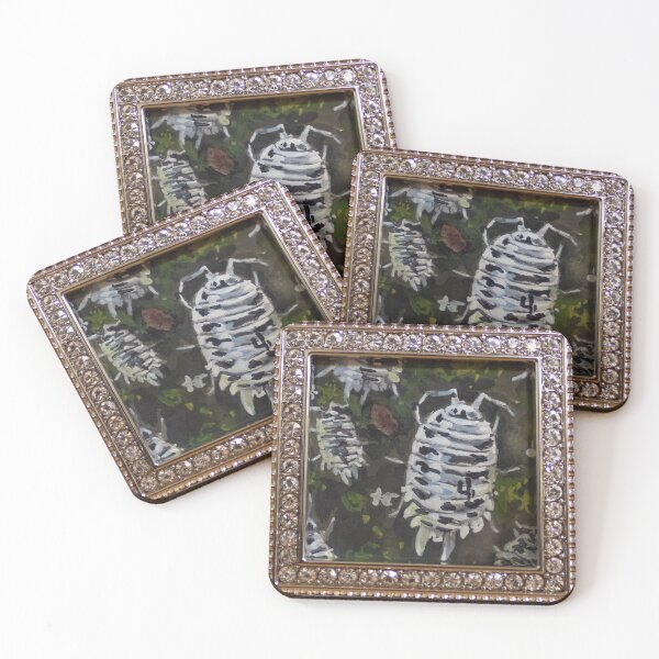 Item preview, Dairy Cow Isopods Framed Gouache Painting designed and sold by wedew3.