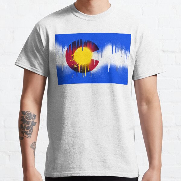 Drippy Colorado Flag Classic T-Shirt