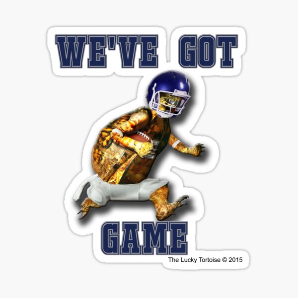 Turtle Football Player - We've Got Game Sticker