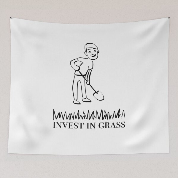 Item preview, INVEST IN GRASS LINE ART | Plants garden love garden flowers nature designed and sold by yourtravelguide.