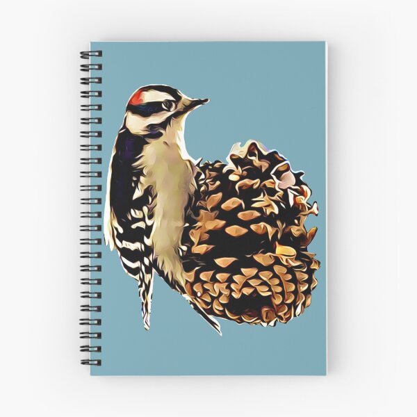 Item preview, Downy Woodpecker on a Pinecone designed and sold by Emily Bickell.
