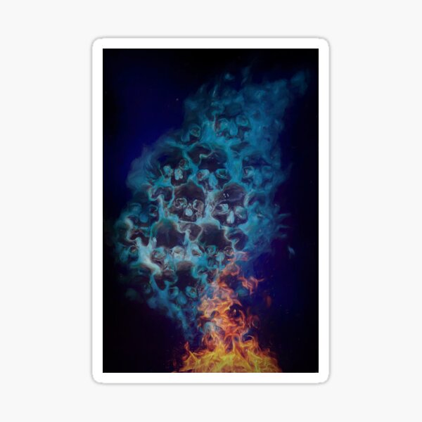Purged in fire - by Brian Vegas Sticker