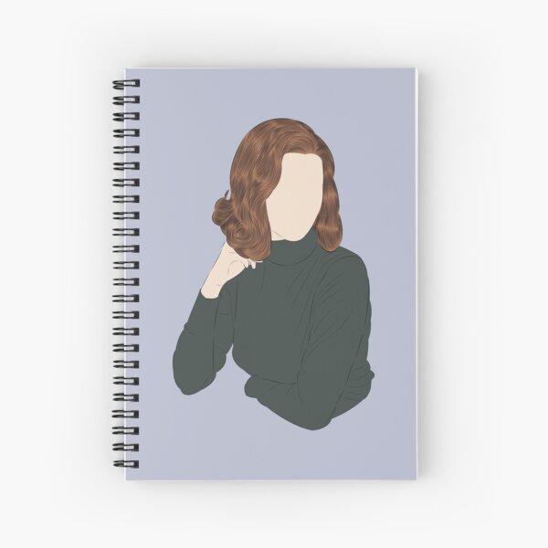 Elizabeth Harmon The Queens Gambit Spiral Notebook for Sale by bonjonodon