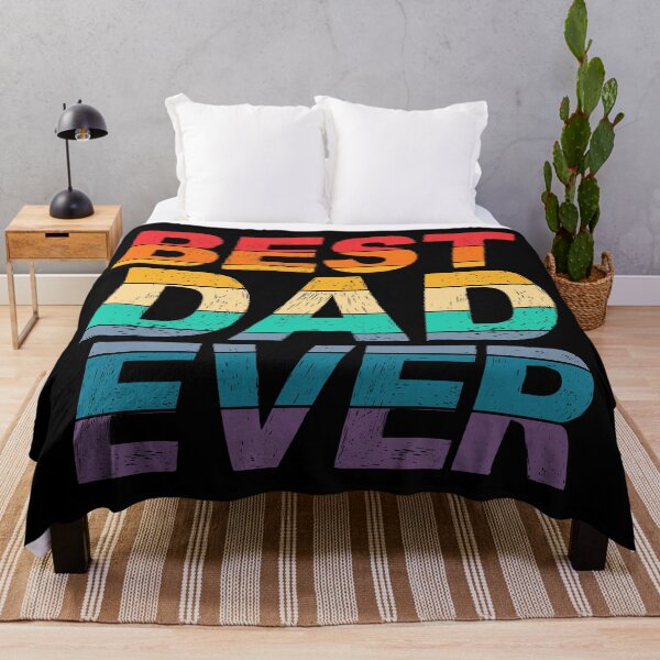 Item preview, Colorful Best Dad Ever Father's Day Typography Quote designed and sold by Hommie9977.