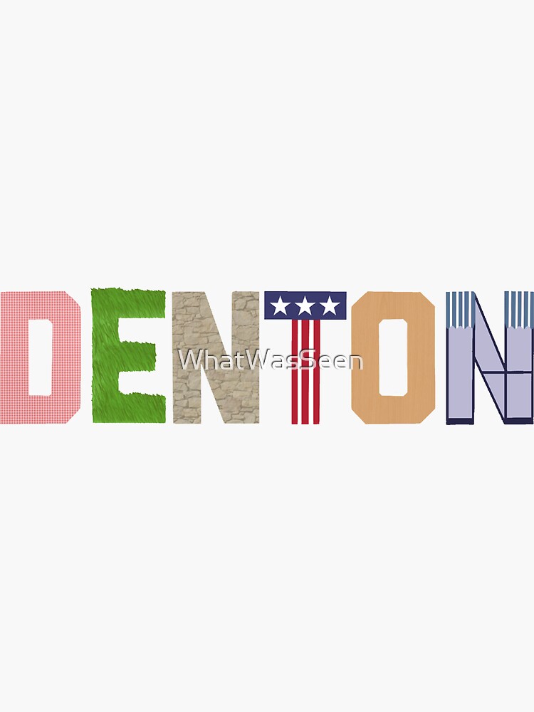"Denton Shock Treatment" Sticker by WhatWasSeen Redbubble