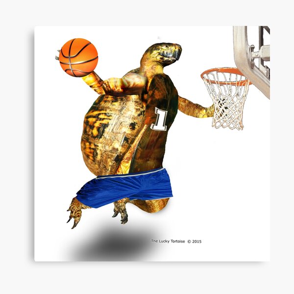 Turtle Basketball Player Canvas Print