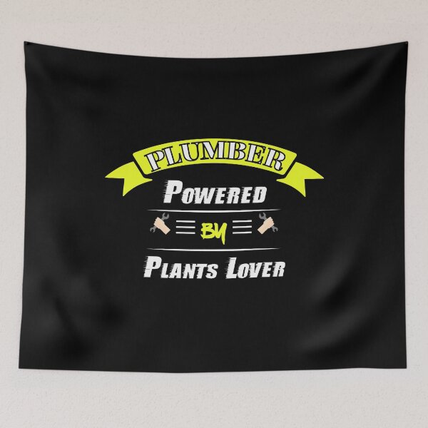 Item preview, Plumber Powered By Plants Lover t-shirt  designed and sold by Perfectstyles.