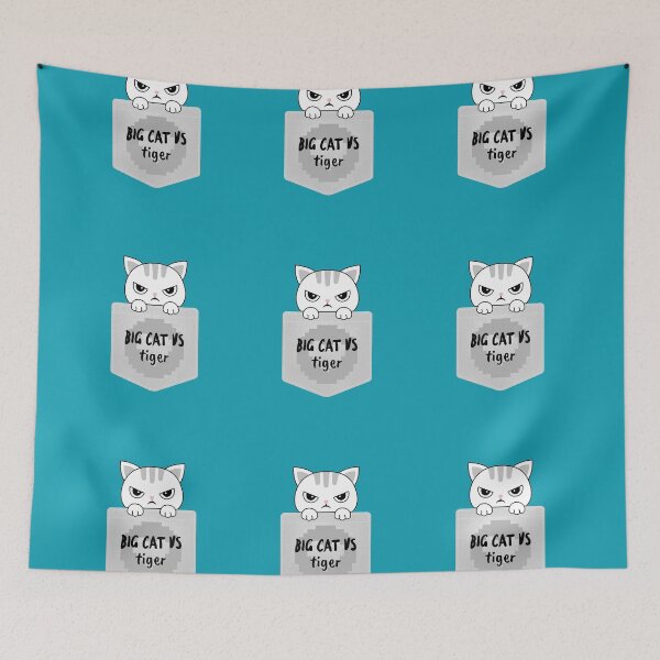 Item preview,   big cat vs tiger designed and sold by ShoppinOnline24.