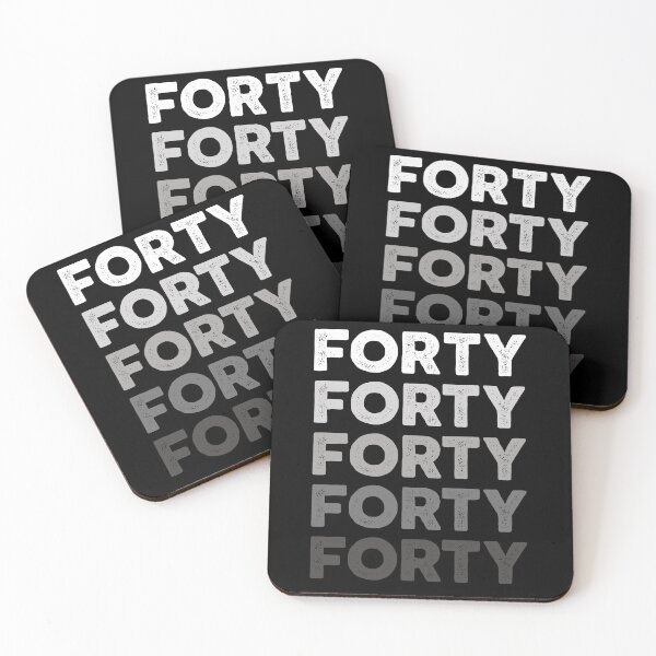 Item preview, 40th Adult Birthday, Favorite Number # Forty, Sports Grey designed and sold by The Princess Saves Herself.