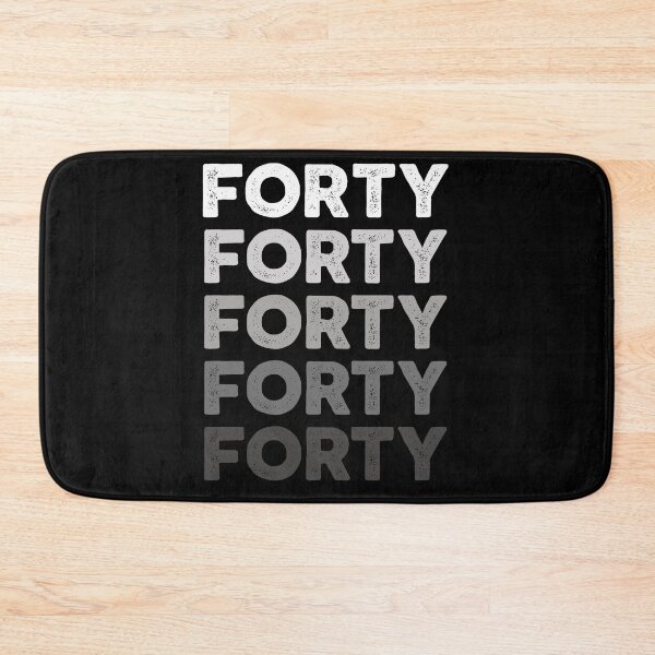 Item preview, 40th Adult Birthday, Favorite Number # Forty, Sports Grey designed and sold by The Princess Saves Herself.