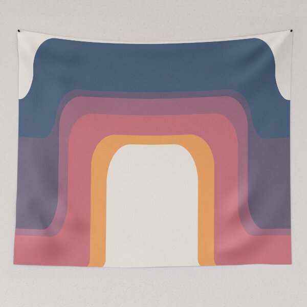 Item preview, Mid-Century Modern Mod Wave Sunset designed and sold by MonstersMashU.
