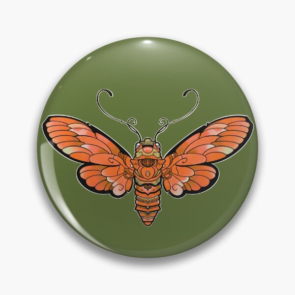 Item preview, vintage moth symmetrical design designed and sold by weilertsen.