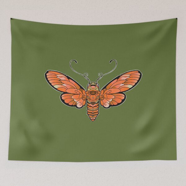 Item preview, vintage moth symmetrical design designed and sold by weilertsen.