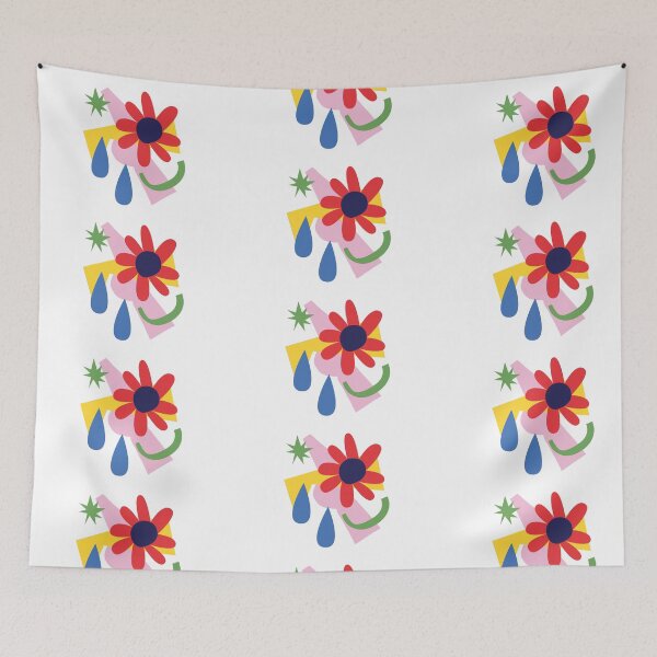 Item preview, drawing abstract white tiled background designed and sold by TallyS4.