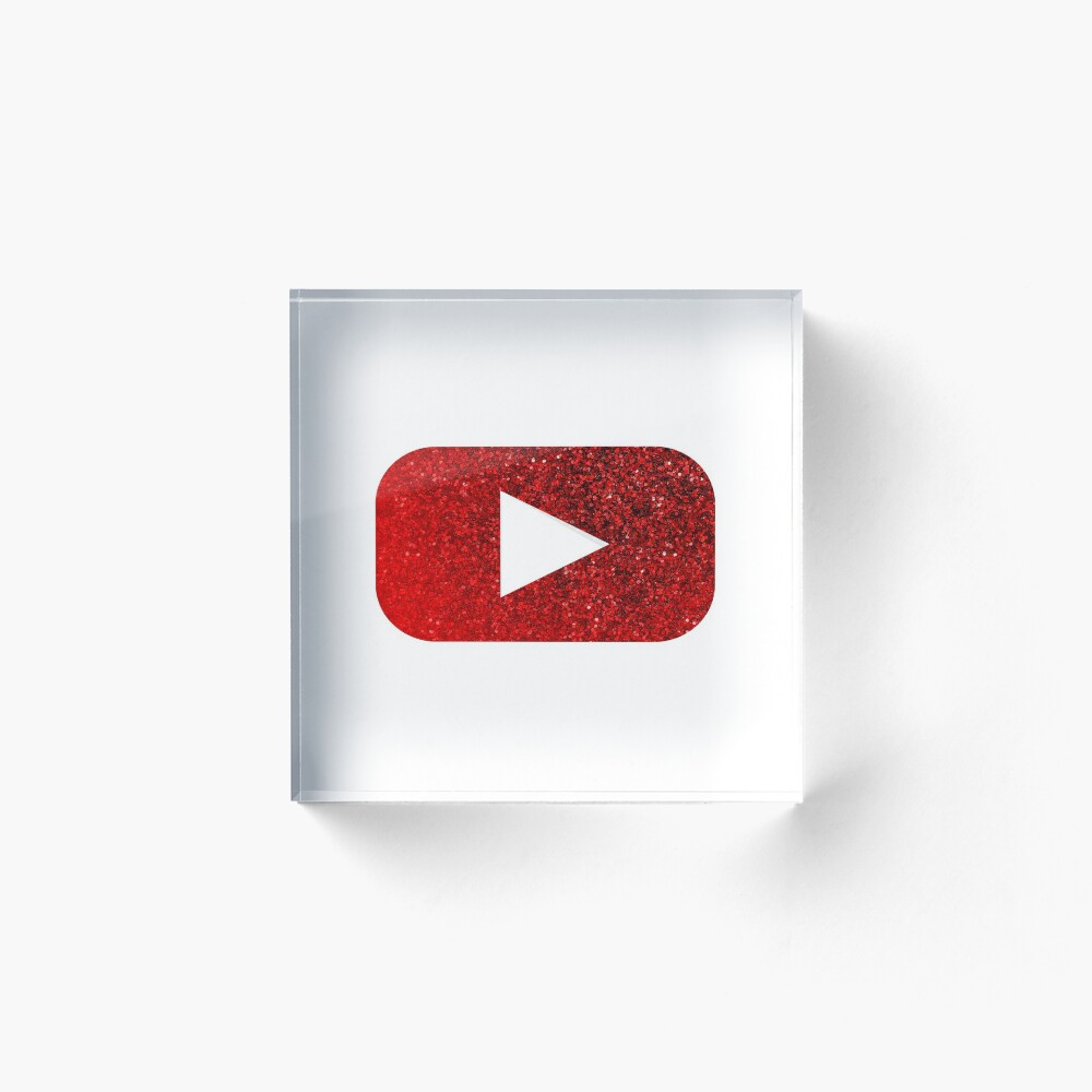 Glitter Youtube Play Button Galeriedruck Von Vdebarbieris Redbubble