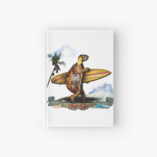 Surfing Turtle - Surf's Up! Hardcover Journal