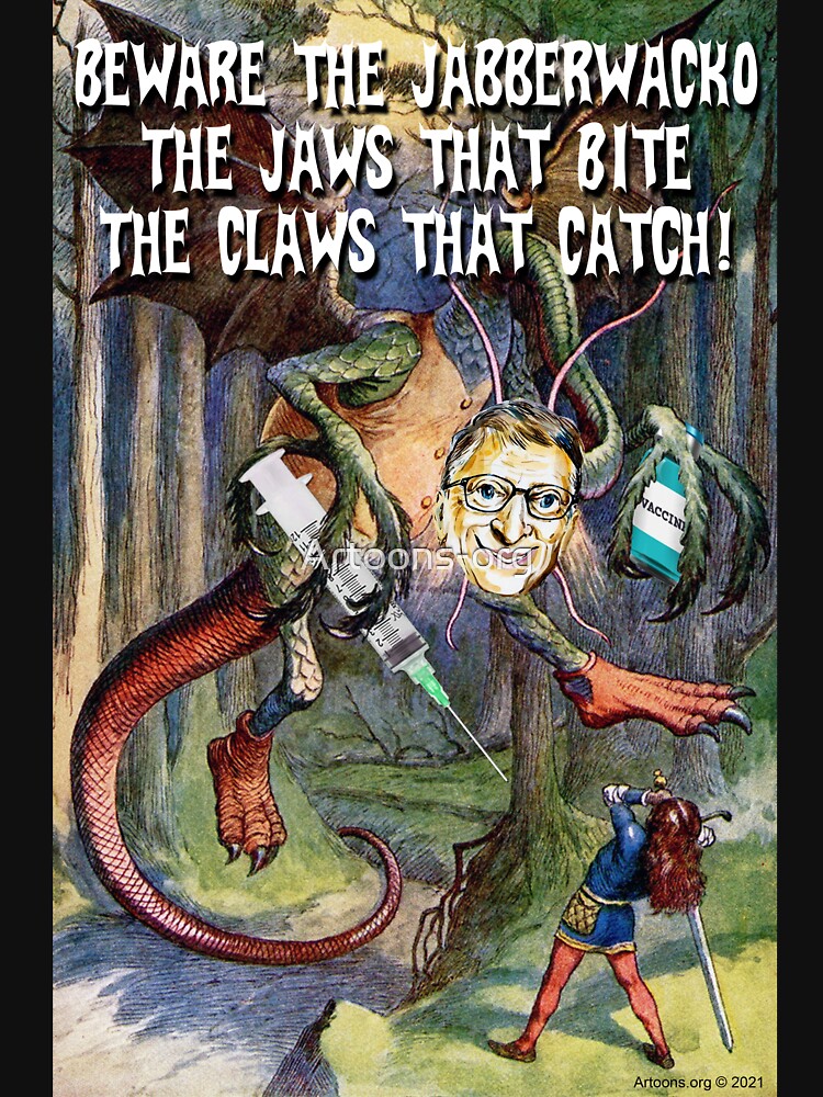 Thumbnail 7 of 7, Essential T-Shirt, Beware the Jabberwacko designed and sold by Artoons-org.