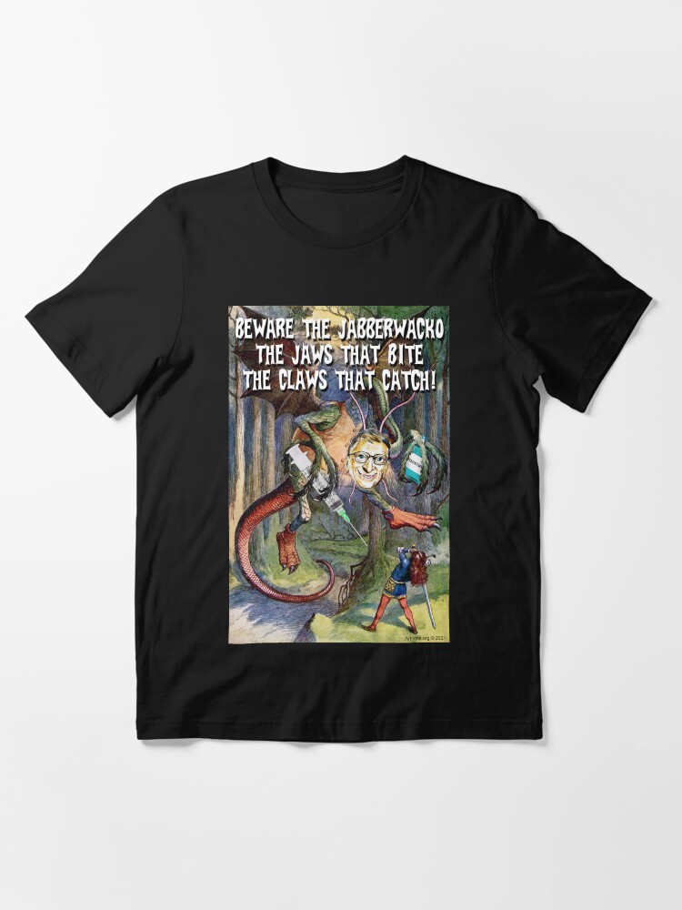 Thumbnail 2 of 7, Essential T-Shirt, Beware the Jabberwacko designed and sold by Artoons-org.