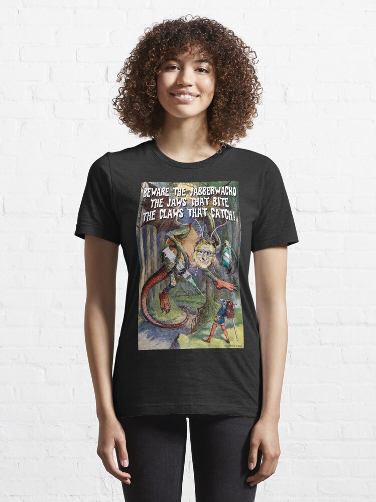 Thumbnail 6 of 7, Essential T-Shirt, Beware the Jabberwacko designed and sold by Artoons-org.