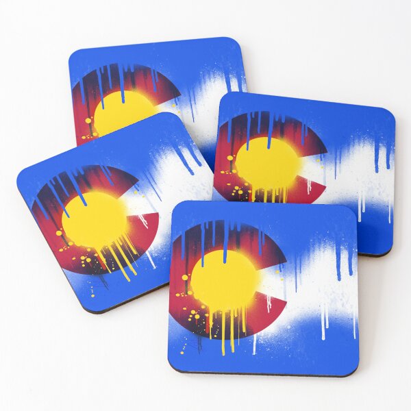 Item preview, Drippy Colorado Flag designed and sold by that5280lady.