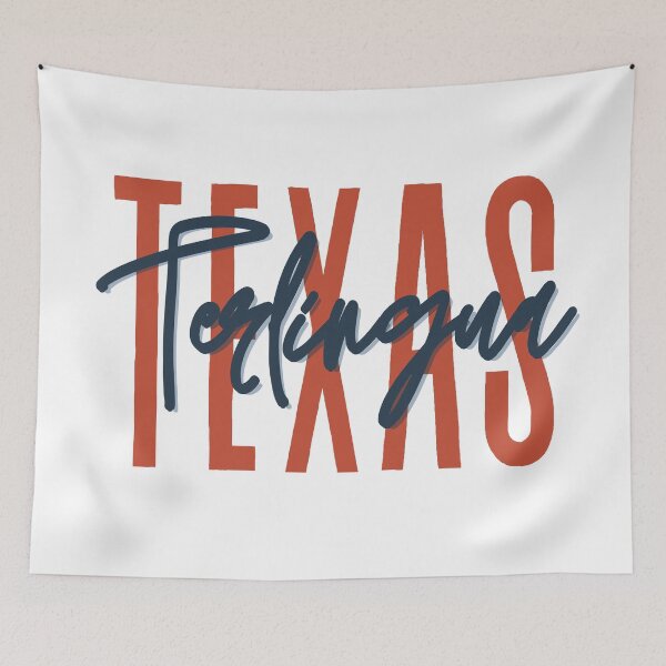 Item preview, Terlingua Texas // Script Design // State Flag Colors designed and sold by KylieBeth Designs.