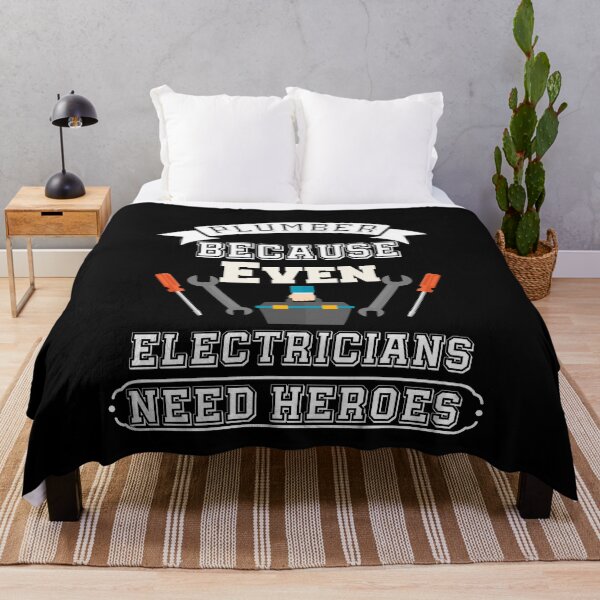 Item preview, Plumber Because Even Electricians Need Heroes t-shirt designed and sold by Perfectstyles.