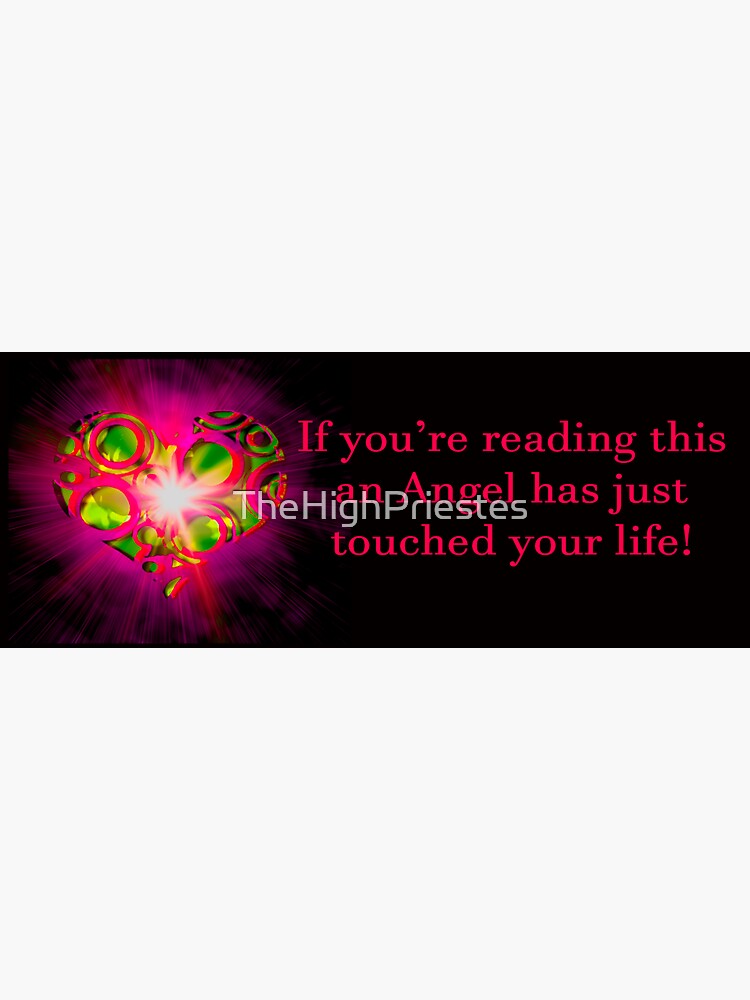 Angel Message Bumper Sticker by TheHighPriestes
