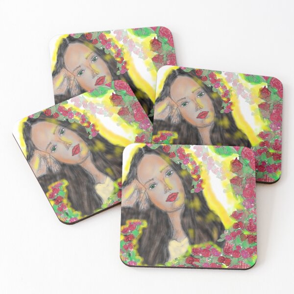 Item preview, PORTRAIT OF A GIRL WITH FLOWERS designed and sold by IvanaKada.
