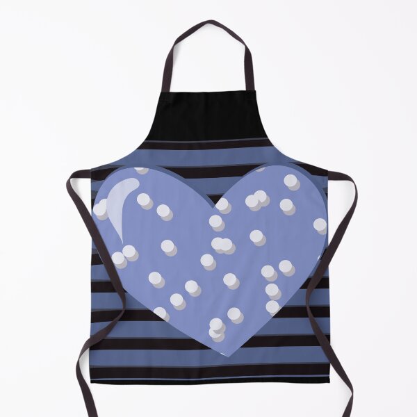Item preview, Lovely blue color polka dots heart designed and sold by myseptember18th.